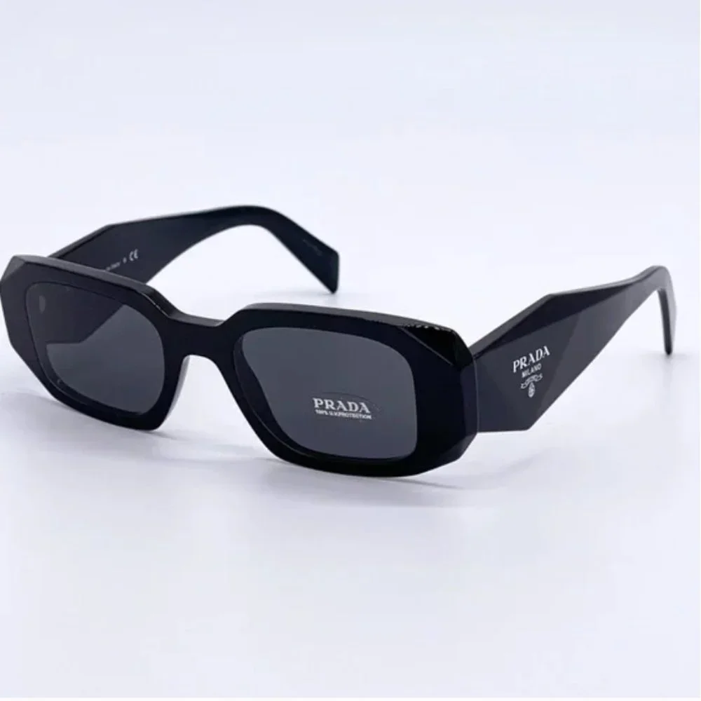 NEW PRADA BLACK SUNGLASSES UNISEX NEW COLLECTION - Picture 2 of 9